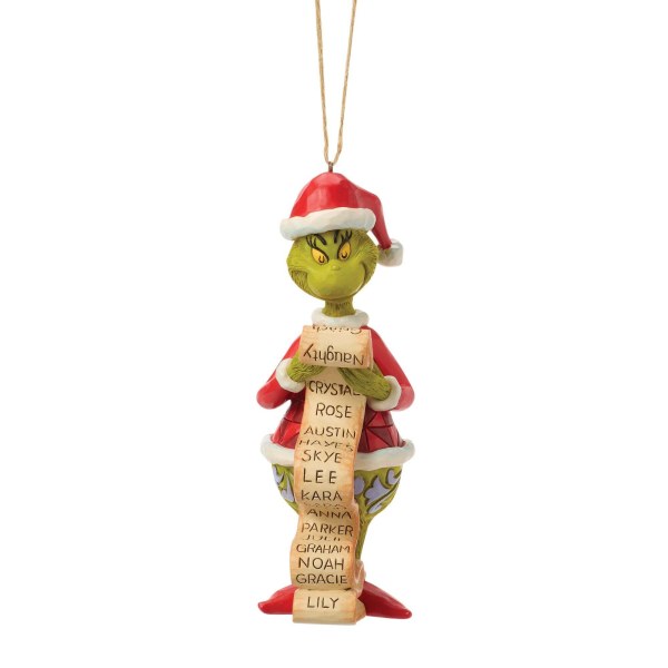 Grinch-lijst hangornament - JIM SHORE GRINCH