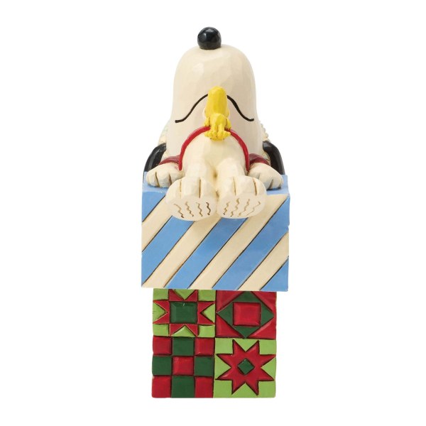 Snoopy en Woodstock slapen op cadeautjes - Peanuts