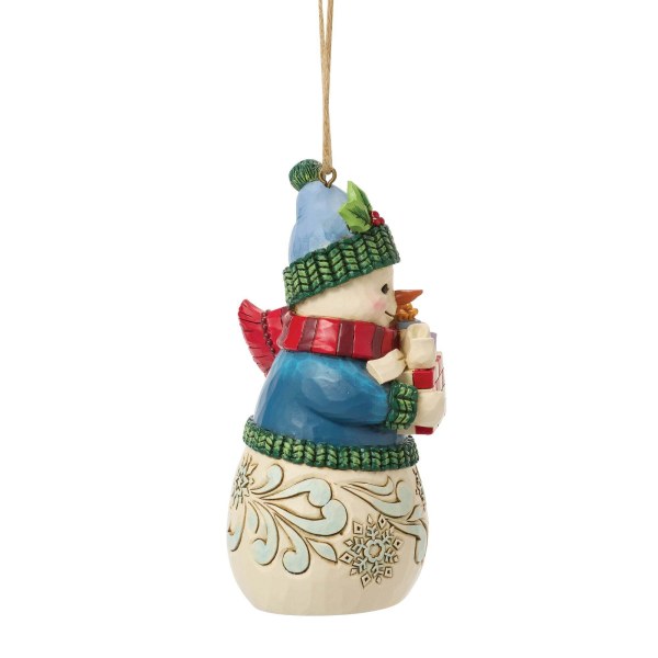 Sneeuwpop met cadeautjes als hangend ornament - Heartwood Creek