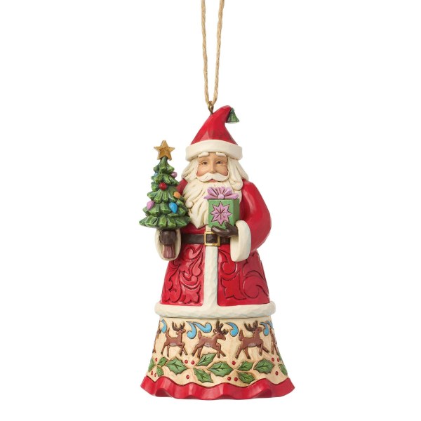 Kerstman met cadeautjes als hangend ornament - Heartwood Creek