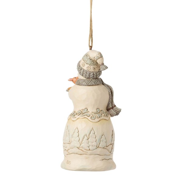 WitteWoodland sneeuwpop hangend ornament - Heartwood Creek