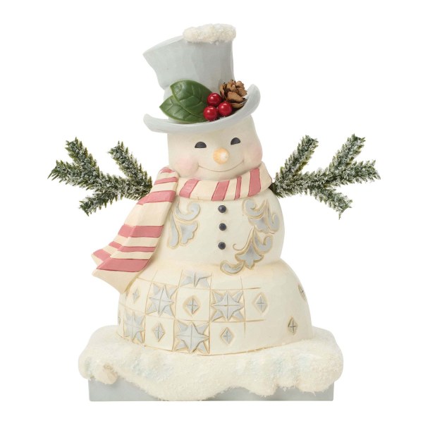 Witte sneeuwpop van Whitewood met bevroren muts - Heartwood Creek