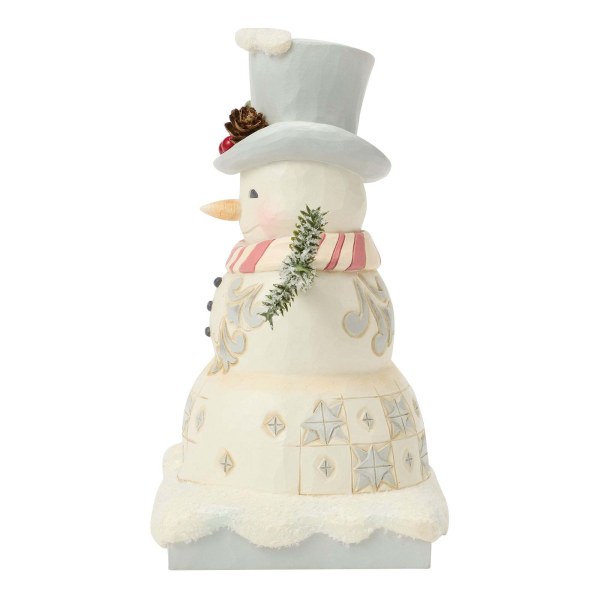 Witte sneeuwpop van Whitewood met bevroren muts - Heartwood Creek