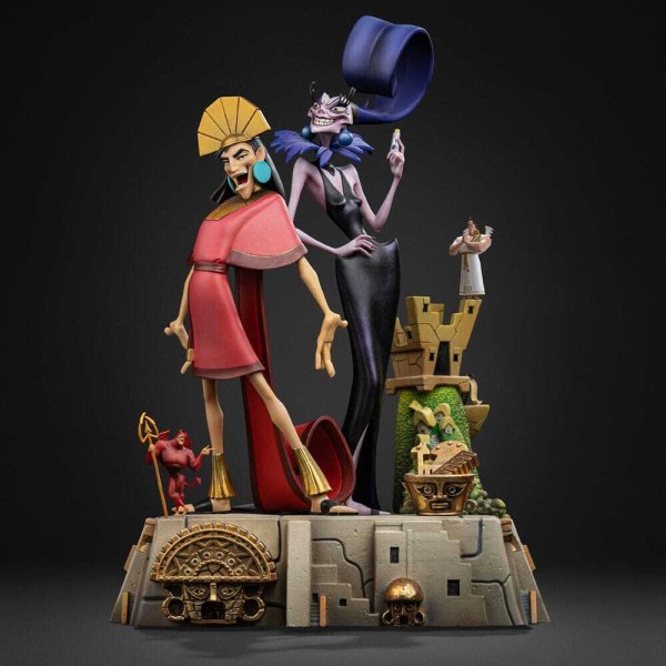 Deluxe Art Scale Kuzko & Yzma 28 cm - Iron Studios Kuzco