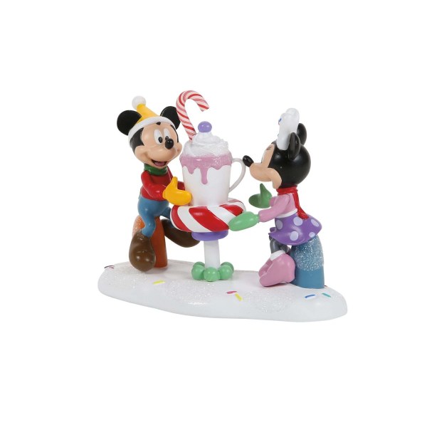 MICKEY EN MINNIE DELEN EEN CHOCOLADE - DISNEY VILLAGE