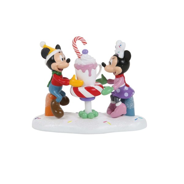 MICKEY EN MINNIE DELEN EEN CHOCOLADE - DISNEY VILLAGE