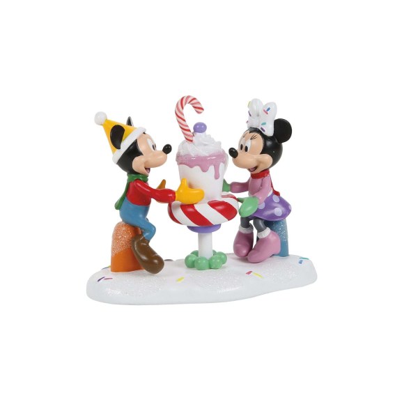 MICKEY EN MINNIE DELEN EEN CHOCOLADE - DISNEY VILLAGE