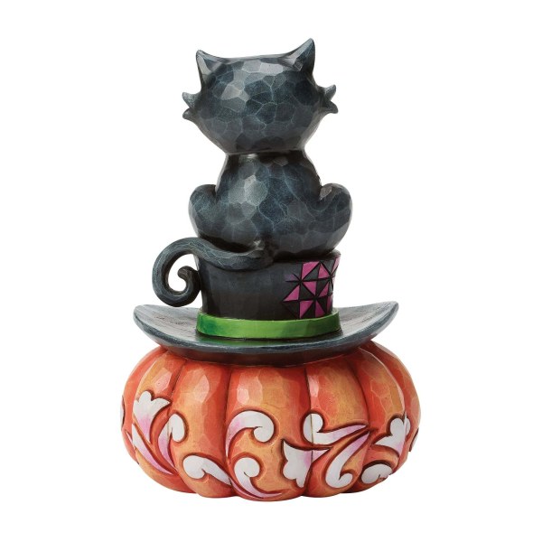 ZWARTE KAT ZITTEND OP EEN HOGE HOED - HEARTWOOD CREEK