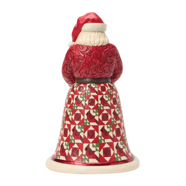 COLLECTORS EDITIONS SANTA WITH CARDINALS IN NEST - HEARTWOOD CREEK