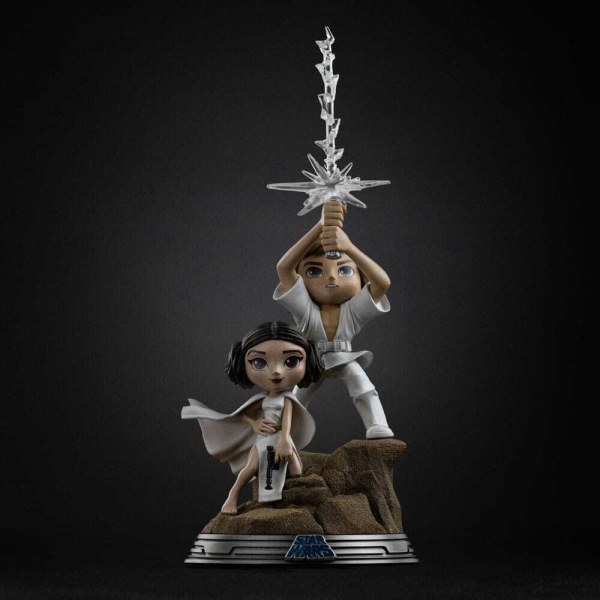 Mini Co. Figuur Luke & Leia 30 cm - Iron Studios Star Wars