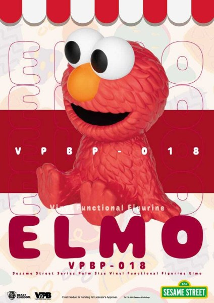 Sesamstraat spaarpot met Elmo-print, 12 cm