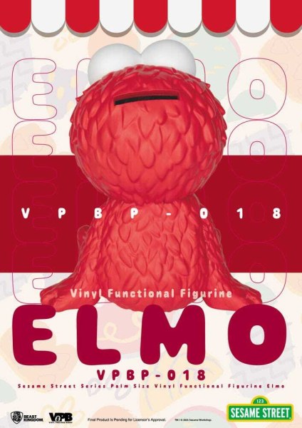 Sesamstraat spaarpot met Elmo-print, 12 cm