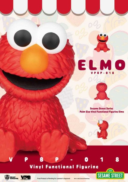 Sesamstraat spaarpot met Elmo-print, 12 cm