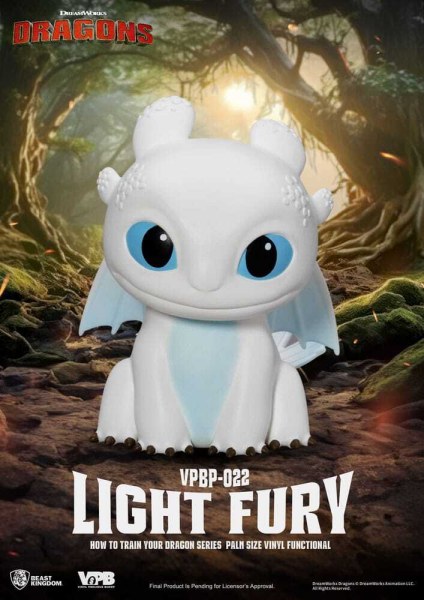 Draken spaarpot Light Fury 12 cm