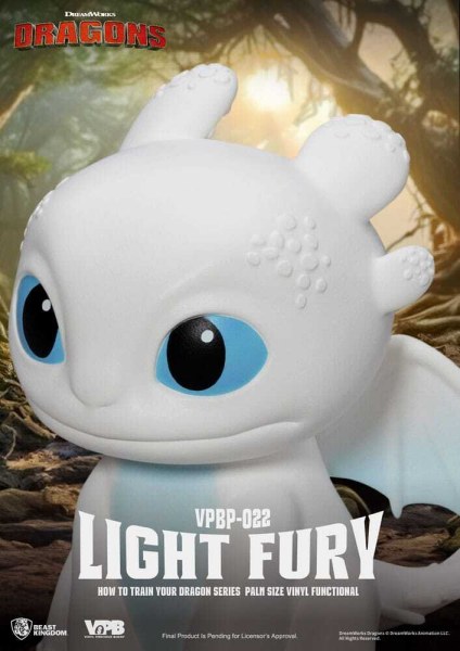 Draken spaarpot Light Fury 12 cm