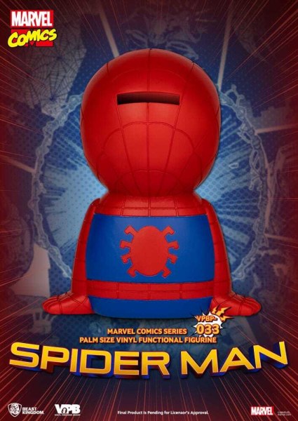 Klassieke Marvel Comics spaarpot Spiderman geldkistje 12 cm