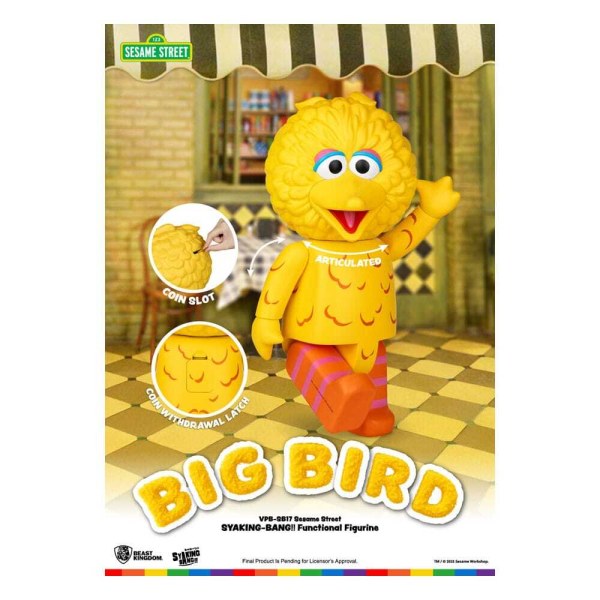 Sesamstraat Syaking Bang Serie Big Bird PVC Spaarpot 49 cm