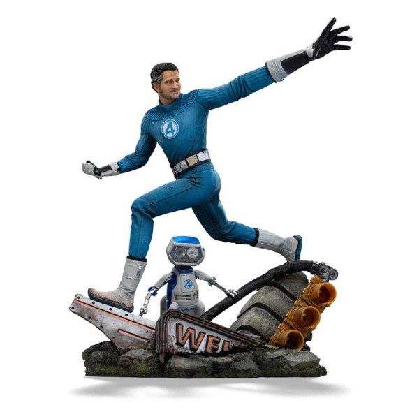 Fantastic Four beeldje 1/10 Art Scale Mr. Fantastic en HERBIE 26 cm
