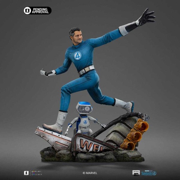 Fantastic Four beeldje 1/10 Art Scale Mr. Fantastic en HERBIE 26 cm