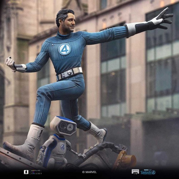 Fantastic Four beeldje 1/10 Art Scale Mr. Fantastic en HERBIE 26 cm