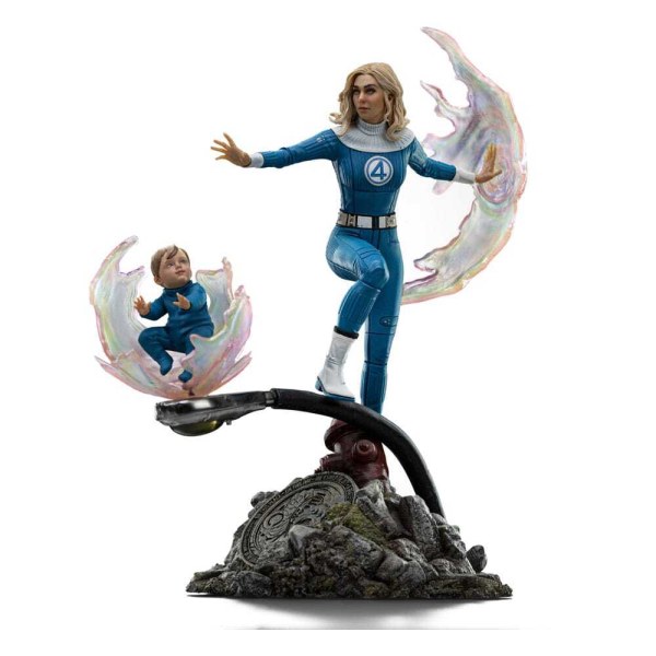 Fantastic Four beeldje 1/10 Art Scale Invisible Woman en Franklin 28 cm