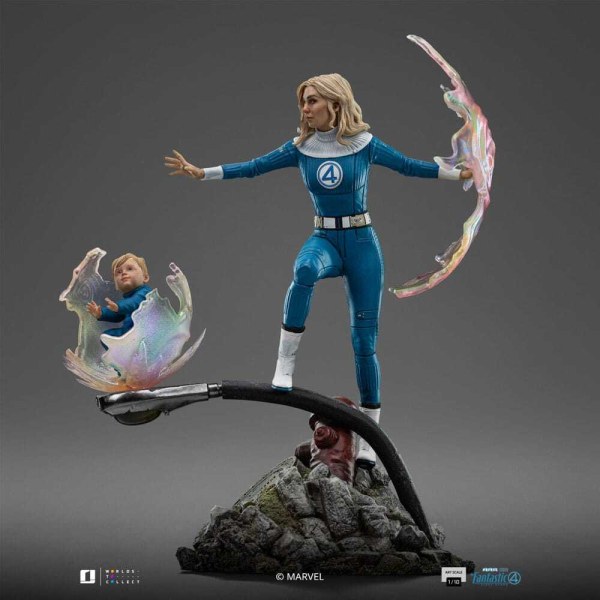 Fantastic Four beeldje 1/10 Art Scale Invisible Woman en Franklin 28 cm