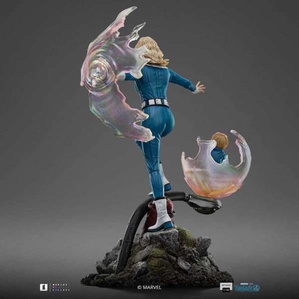 Fantastic Four beeldje 1/10 Art Scale Invisible Woman en Franklin 28 cm