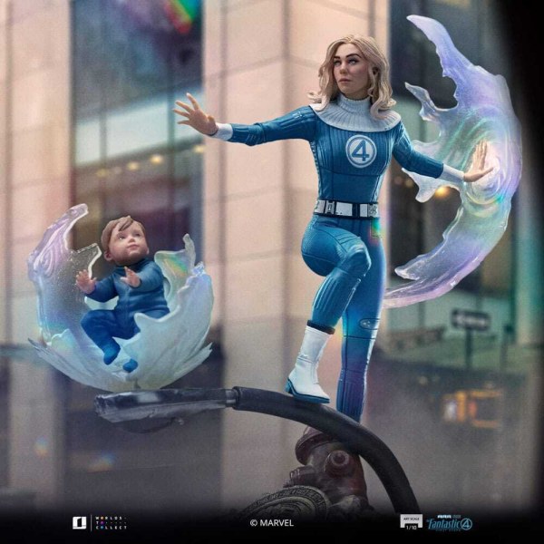 Fantastic Four beeldje 1/10 Art Scale Invisible Woman en Franklin 28 cm