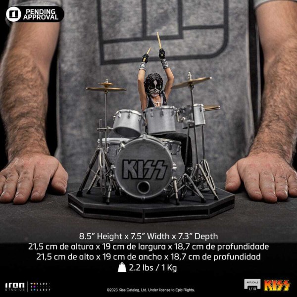 Kusbeeldje Art Scale 1/10 Peter Criss Limited Edition 22 cm