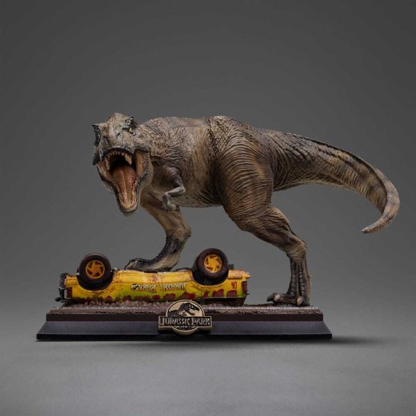 Jurassic Park Icons T-Rex Attack beeldje 15 cm
