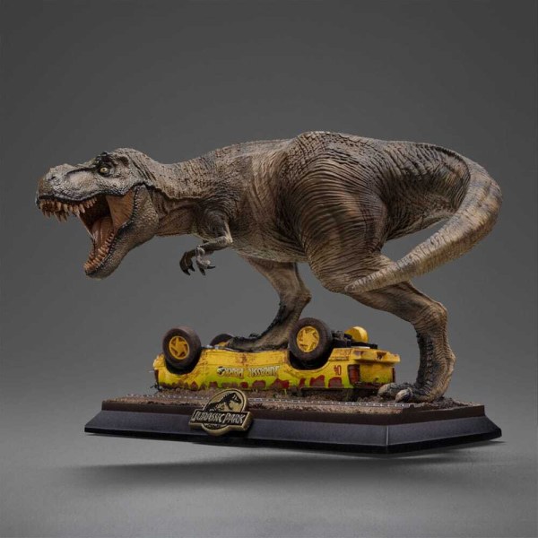 Jurassic Park Icons T-Rex Attack beeldje 15 cm