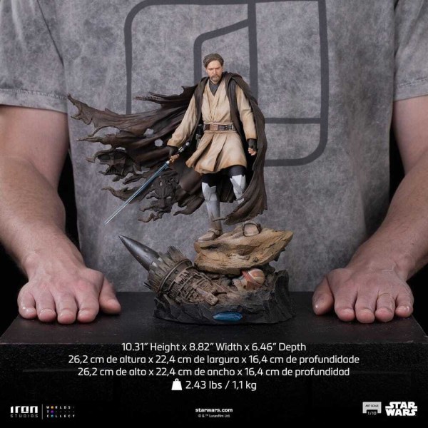 Obi-Wan handtekeningen op Art Scale , 26 cm - Iron Studios Star Wars