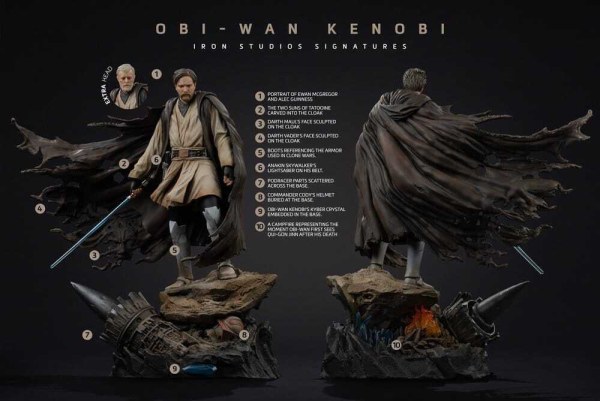 Obi-Wan handtekeningen op Art Scale , 26 cm - Iron Studios Star Wars