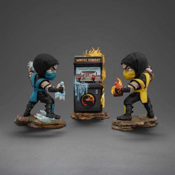 Mini Co. Scorpion vs. Subzero Arcade, set van 2 figuren van 15 cm - Iron Studios Mortal Kombat