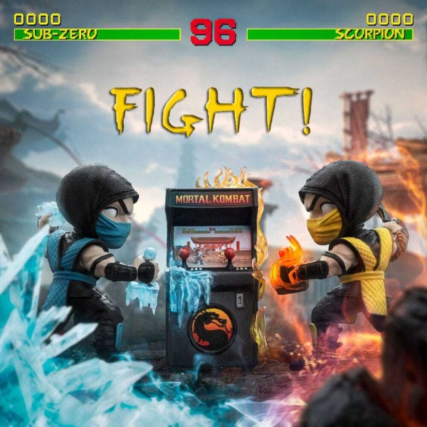 Mini Co. Scorpion vs. Subzero Arcade, set van 2 figuren van 15 cm - Iron Studios Mortal Kombat