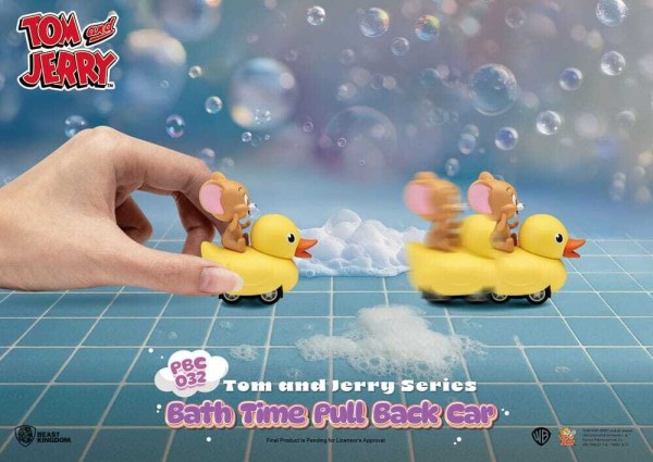 Tom & Jerry Pull Back Car Series 6-Pack Wrijvingsaangedreven Cars Badtijd Verrassingsdoos