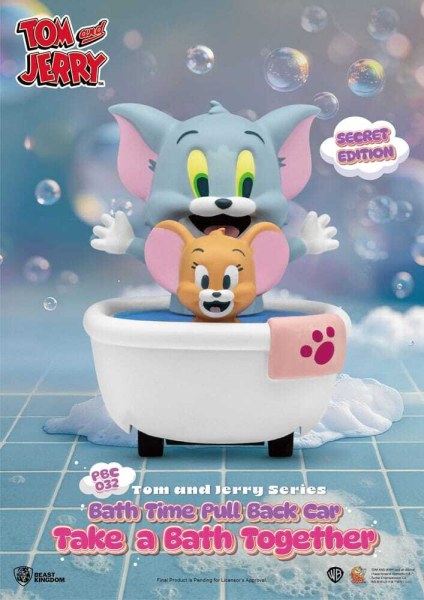 Tom & Jerry Pull Back Car Series 6-Pack Wrijvingsaangedreven Cars Badtijd Verrassingsdoos