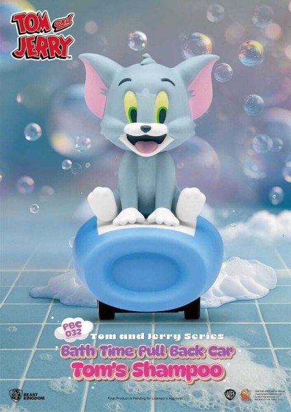 Tom & Jerry Pull Back Car Series 6-Pack Wrijvingsaangedreven Cars Badtijd Verrassingsdoos