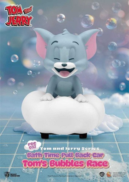 Tom & Jerry Pull Back Car Series 6-Pack Wrijvingsaangedreven Cars Badtijd Verrassingsdoos