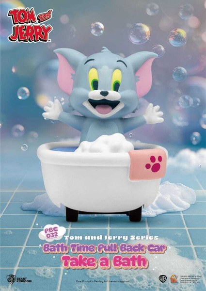 Tom & Jerry Pull Back Car Series 6-Pack Wrijvingsaangedreven Cars Badtijd Verrassingsdoos