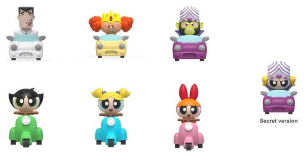 De Powerpuff Girls Pull Back Car Blind Box 5 cm assortiment (6)
