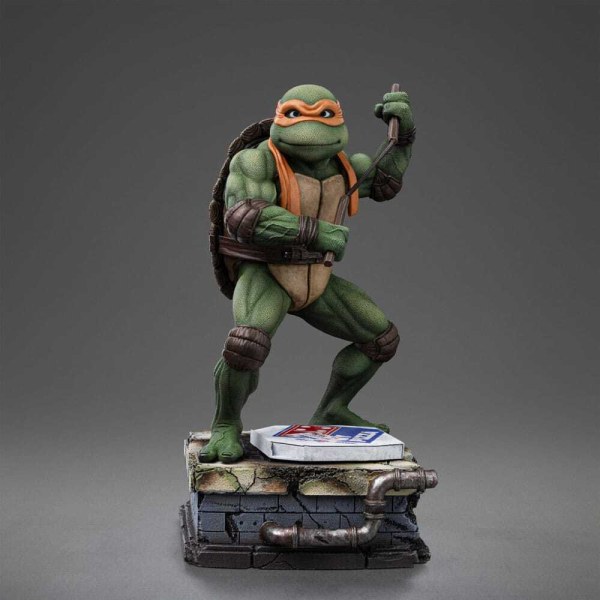 Teenage Mutant Ninja Turtles beeldje op schaal 1/10, Art Scale Michelangelo, 19 cm