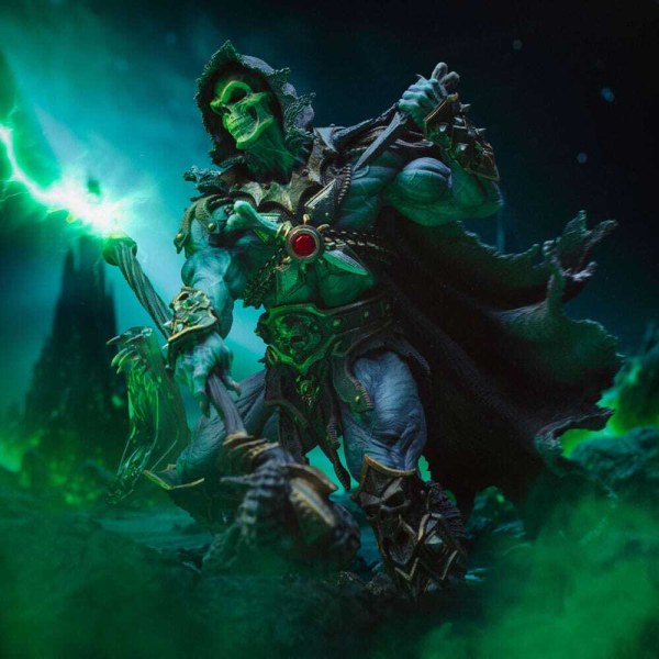 Beeldje Meesters van het Universum 1/10 Art Scale Deluxe Skeletor Losgelaten 23 cm