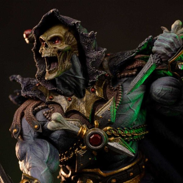 Beeldje Meesters van het Universum 1/10 Art Scale Deluxe Skeletor Losgelaten 23 cm