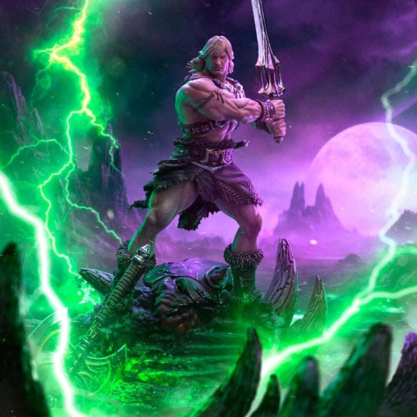 Beeldje Meesters van het Universum 1/10 Art Scale Deluxe He-Man Losgelaten 34 cm