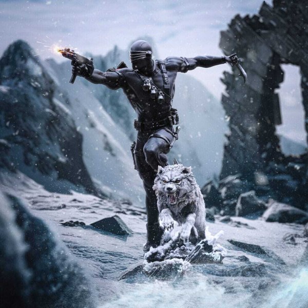GI Joe beeldje 1/10 Art Scale Snake Eyes 23 cm