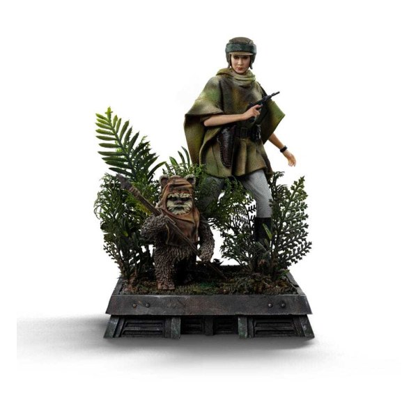 Star Wars Episode VI Art Scale Statue 1/10 Leia en Wicket 21 cm