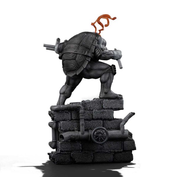 Ninja Turtles beeldje 1/10 Art Scale Michelangelo Zwart-wit variant 26 cm