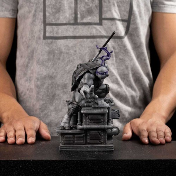 Ninja Turtles beeldje 1/10 Art Scale Donatello Zwart-wit variant 26 cm