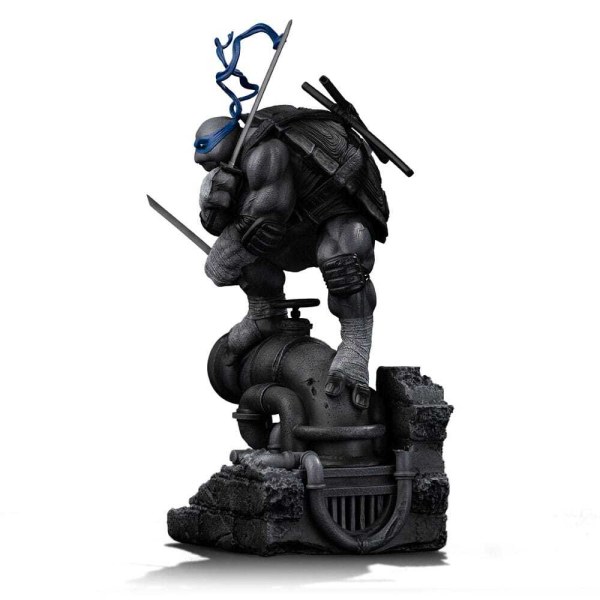 Ninja Turtles beeldje 1/10 Art Scale Leonardo Zwart-wit variant 26 cm